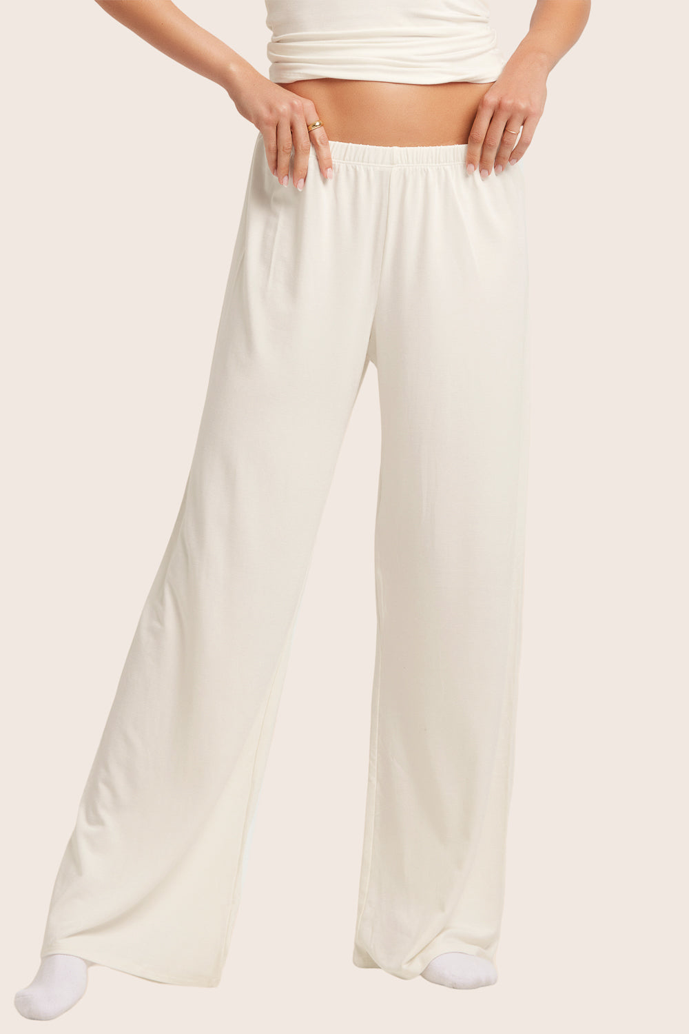 SET™ SLEEP JERSEY CLASSIC SLEEP PANTS IN BLANC