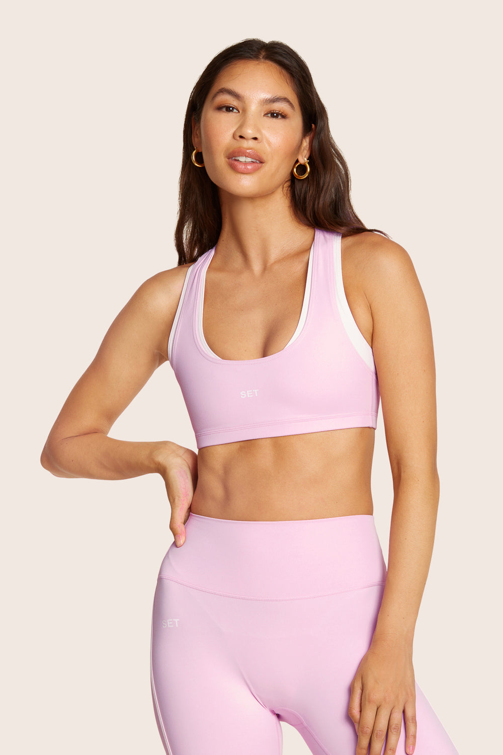 SET™ SPORTBODY® GYM BRA IN PRIMROSE