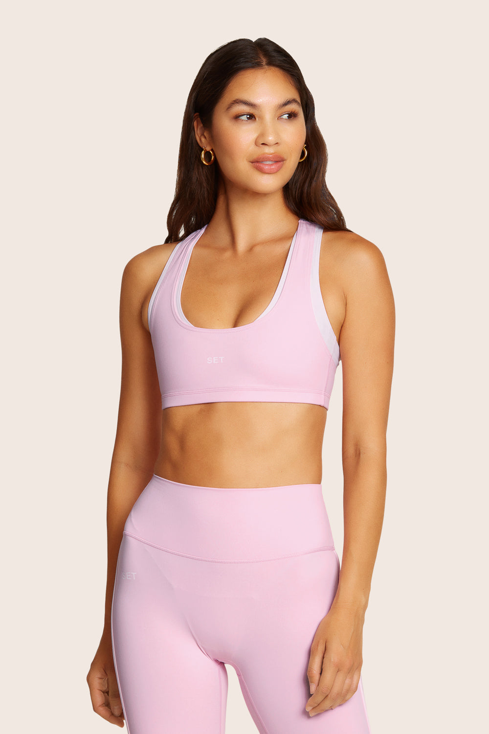 SET™ SPORTBODY® GYM BRA IN PRIMROSE