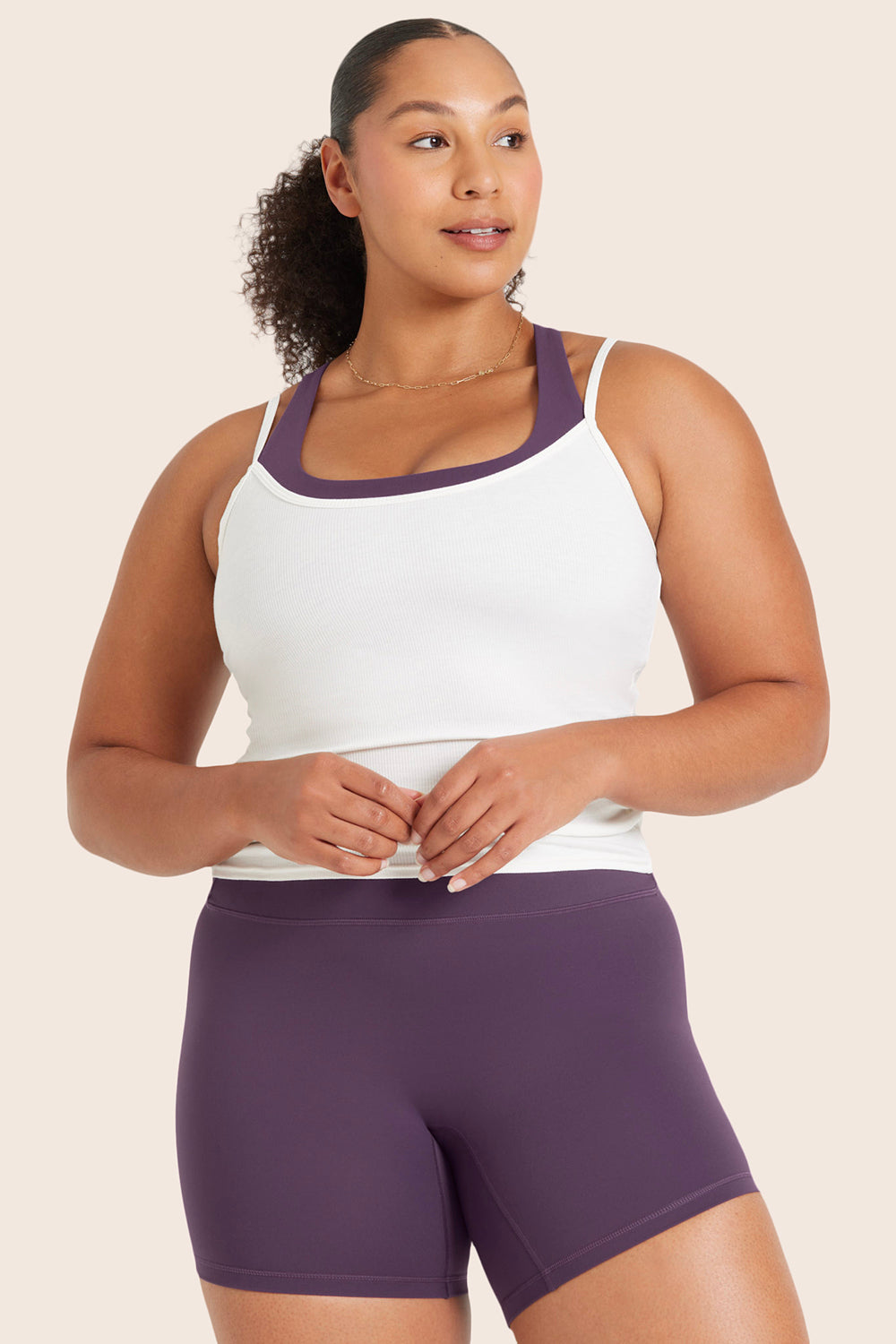 SPORTBODY® LAYERED CAMI BRA - SPARKLE Featured Image