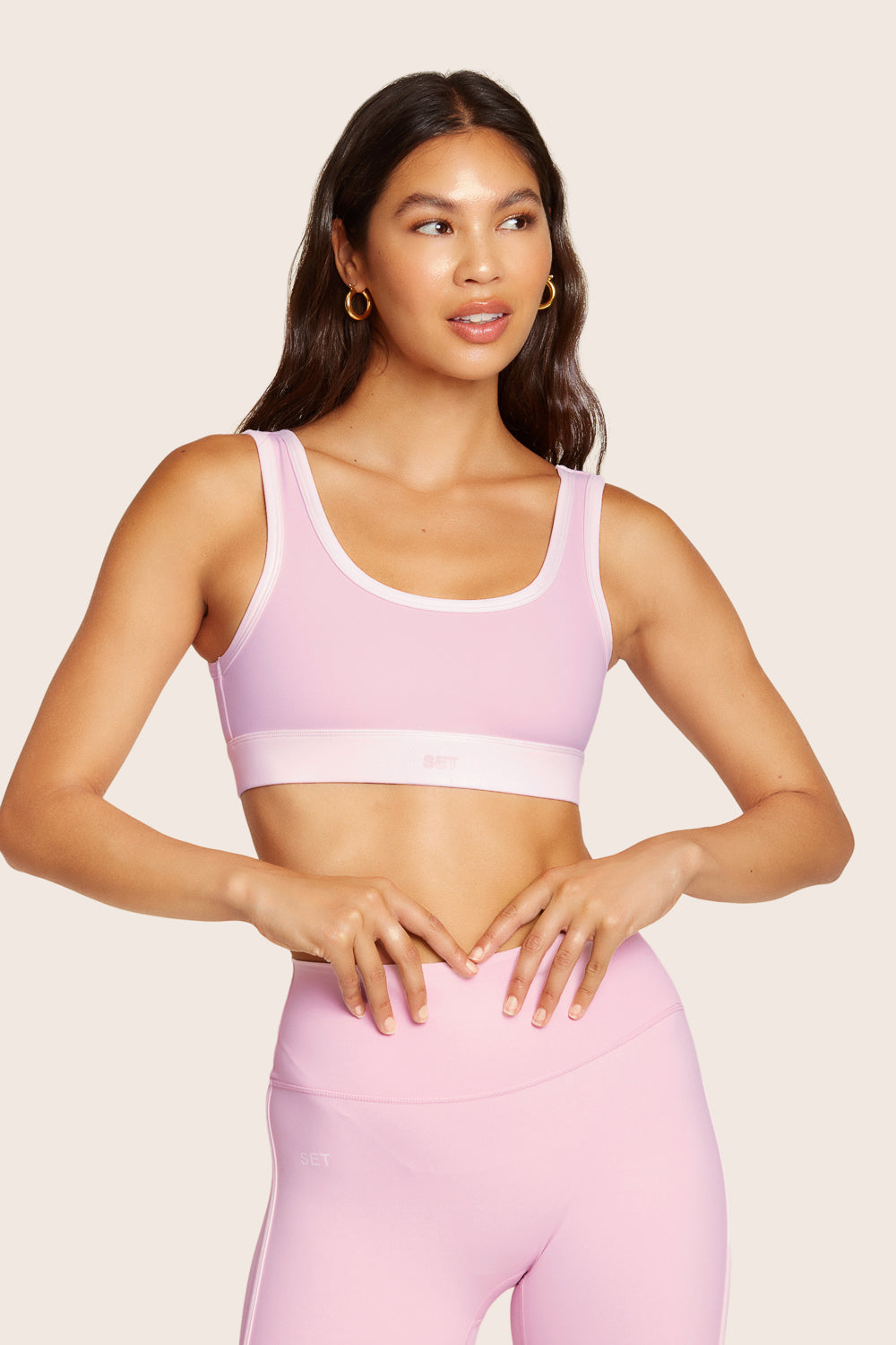 SET™ SPORTBODY® MATCH BRA IN PRIMROSE