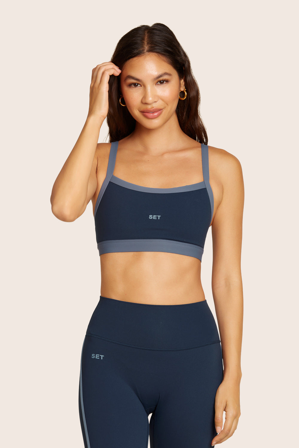 SET™ SPORTBODY® SCOOP BRA IN HARBOR