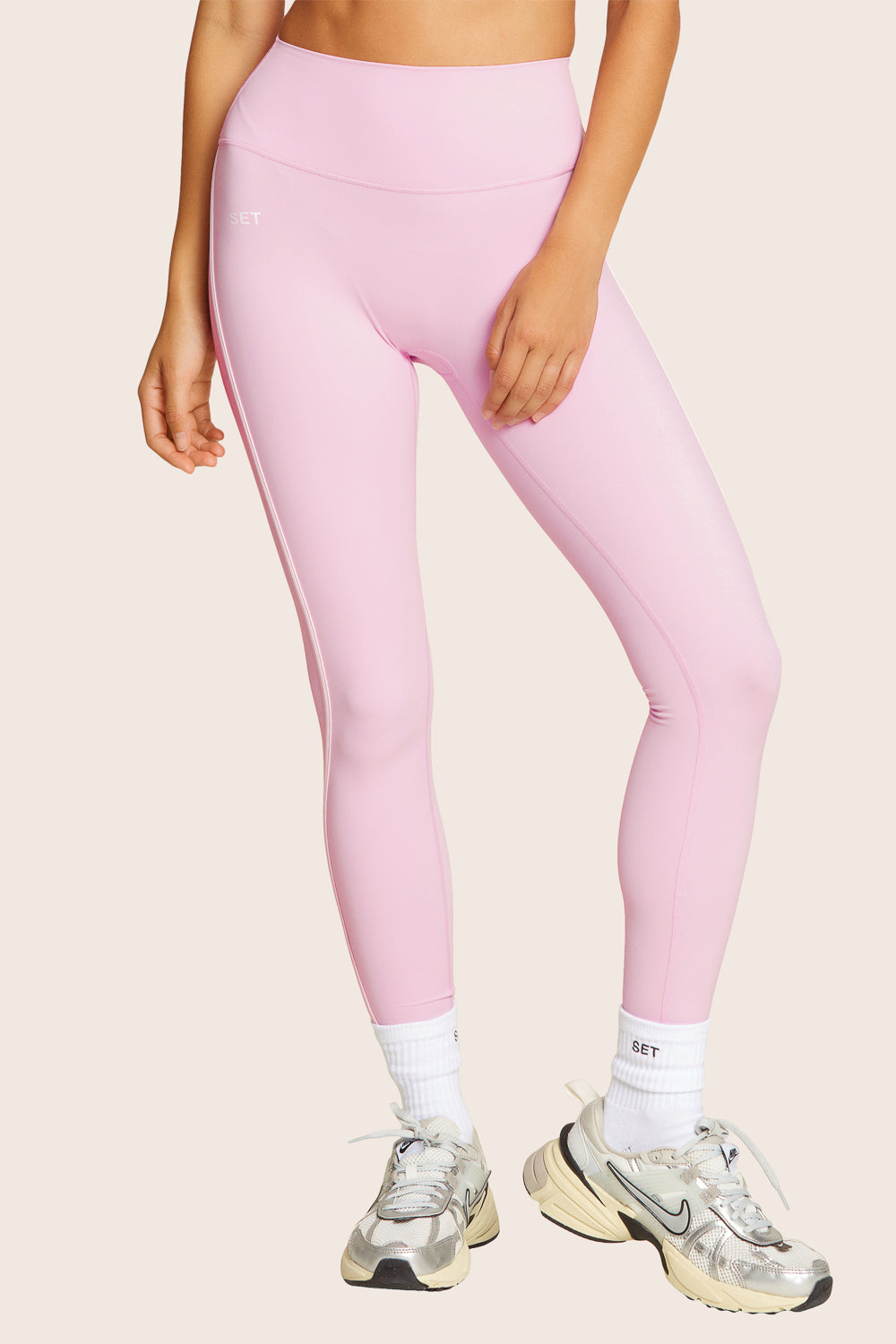 SPORTBODY® STRIPE LEGGINGS - PRIMROSE Featured Image