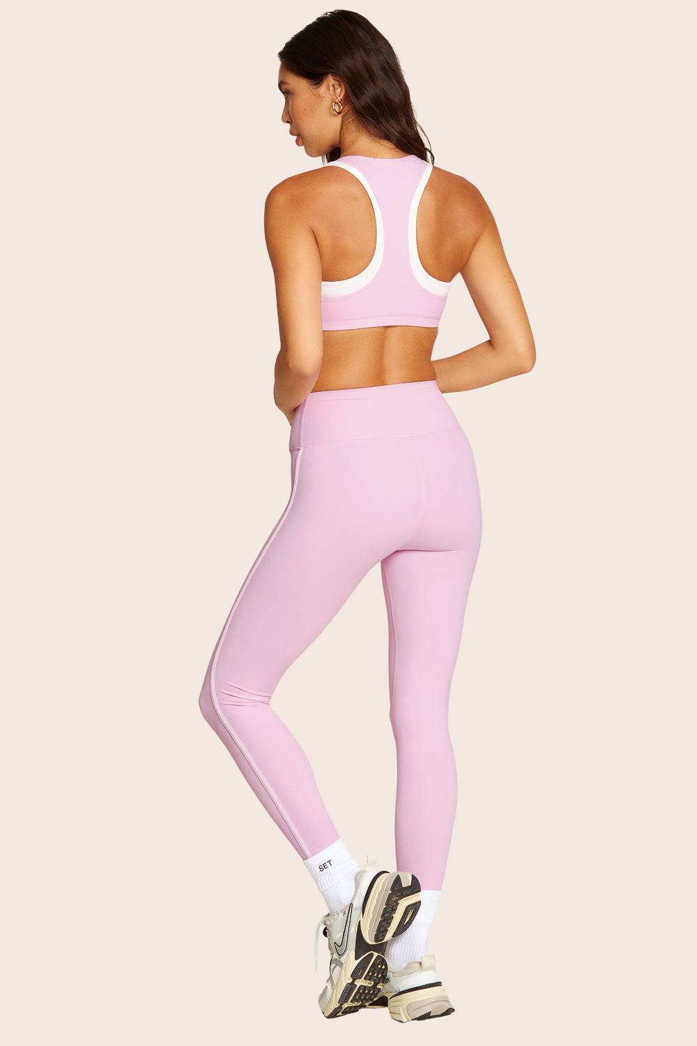 SET™ SPORTBODY® STRIPE LEGGINGS IN PRIMROSE