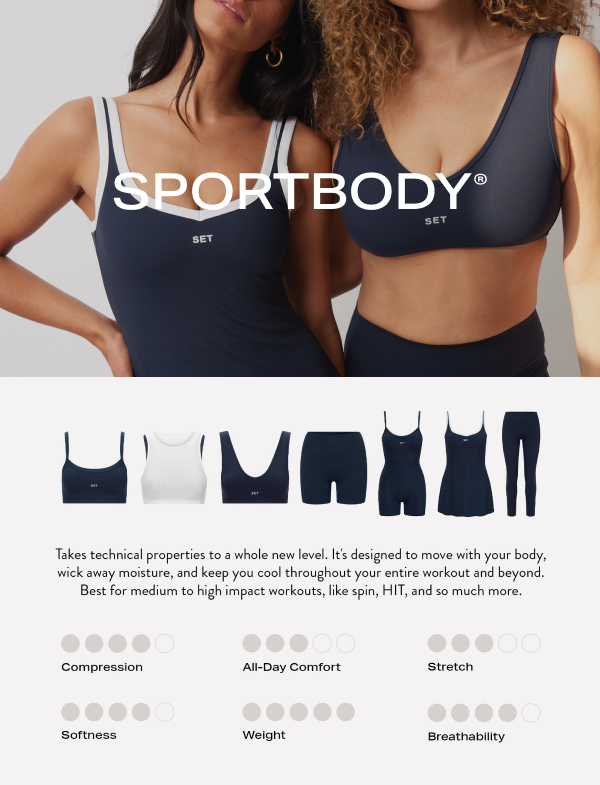 SPORTBODY® COLLECTION INFO CARD SHOWCASING OXFORD