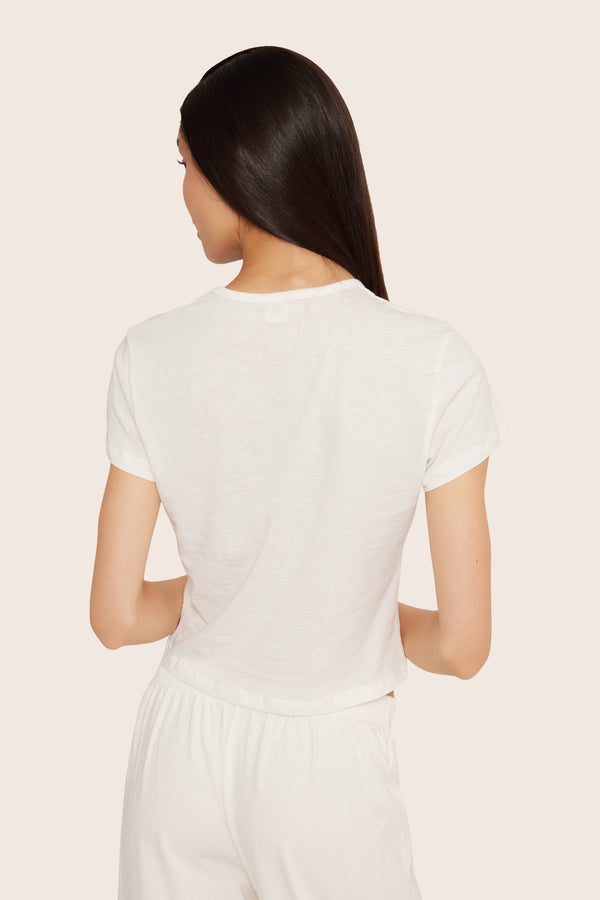 SET™ CLASSIC COTTON DAILY TEE IN BLANC 