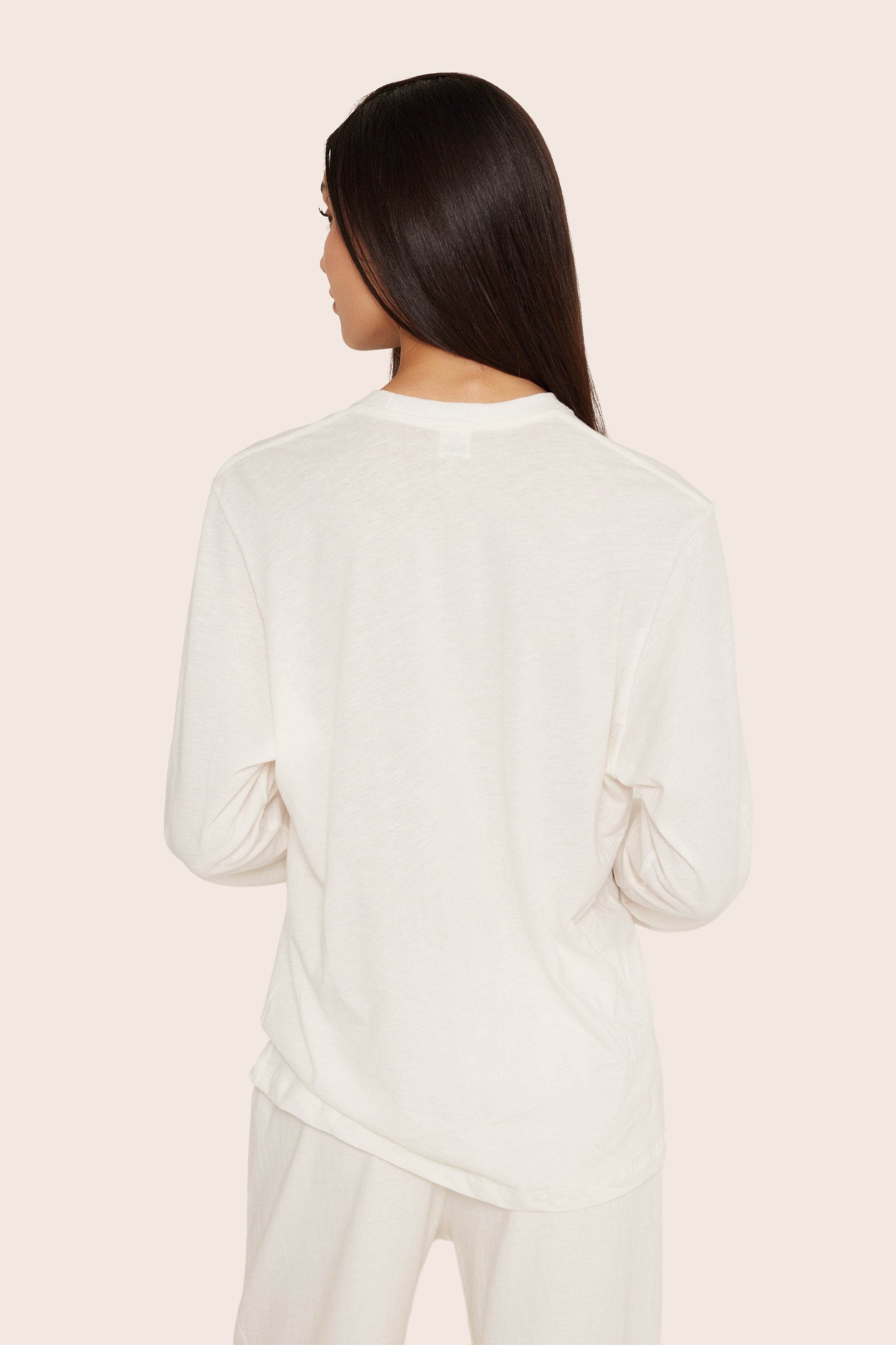 SET™ CLASSIC COTTON DAILY LONG SLEEVE IN BLANC
