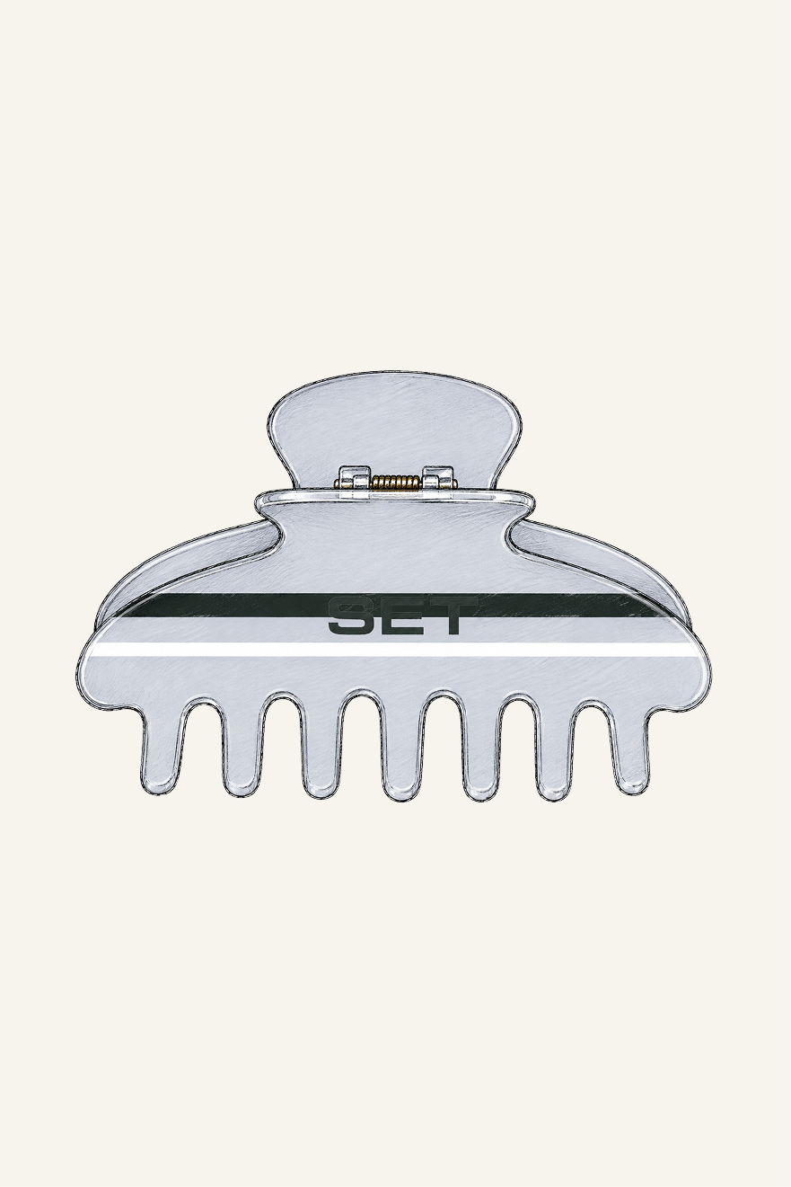 SET STRIPE CLAW CLIP - CADDIE