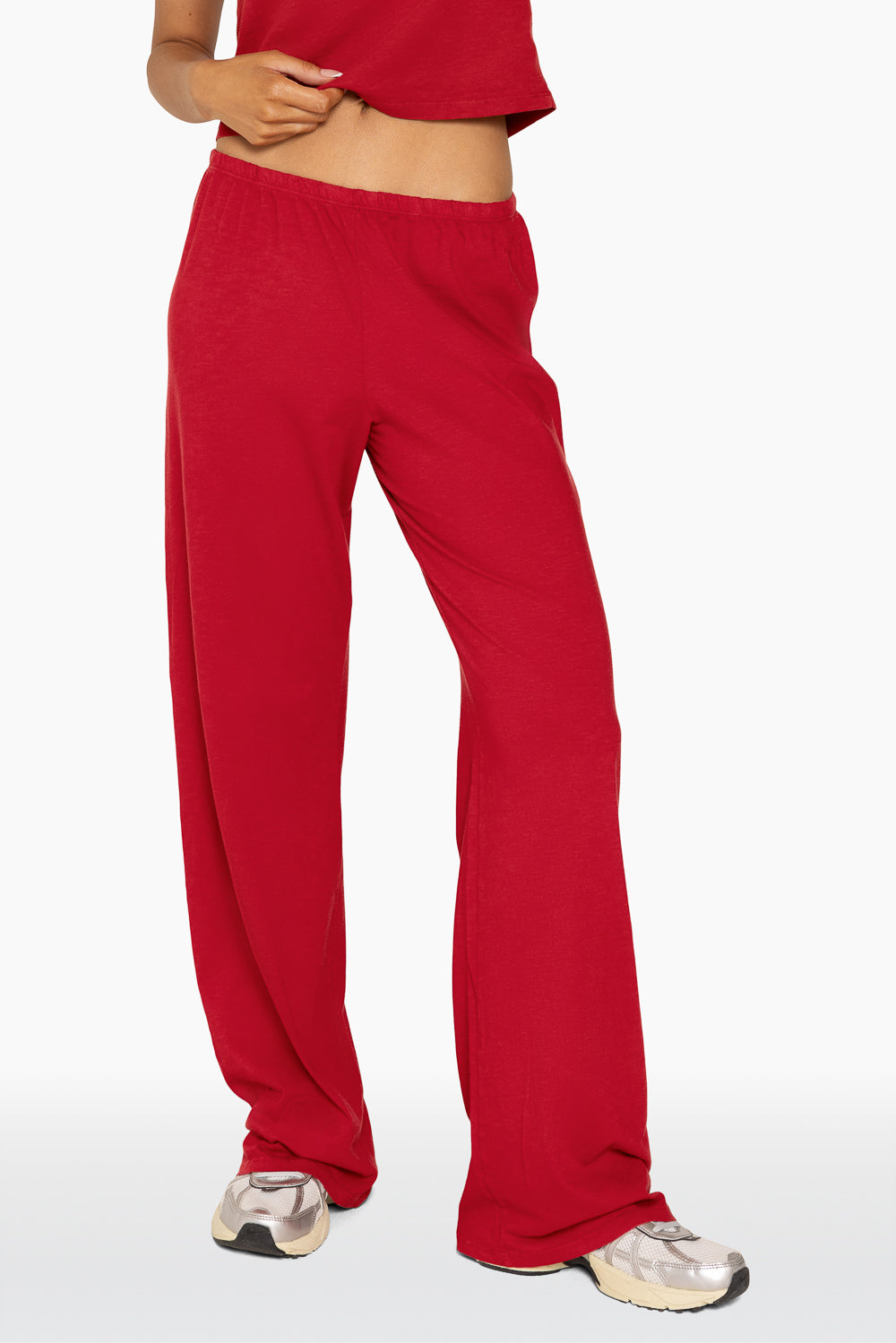 SET™ CLASSIC COTTON DAILY LINNY PANTS IN LUCKY RED