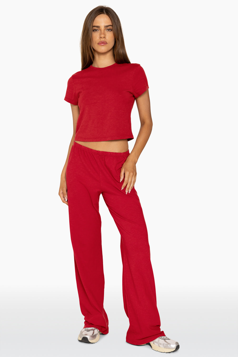 SET™ CLASSIC COTTON DAILY LINNY PANTS IN LUCKY RED