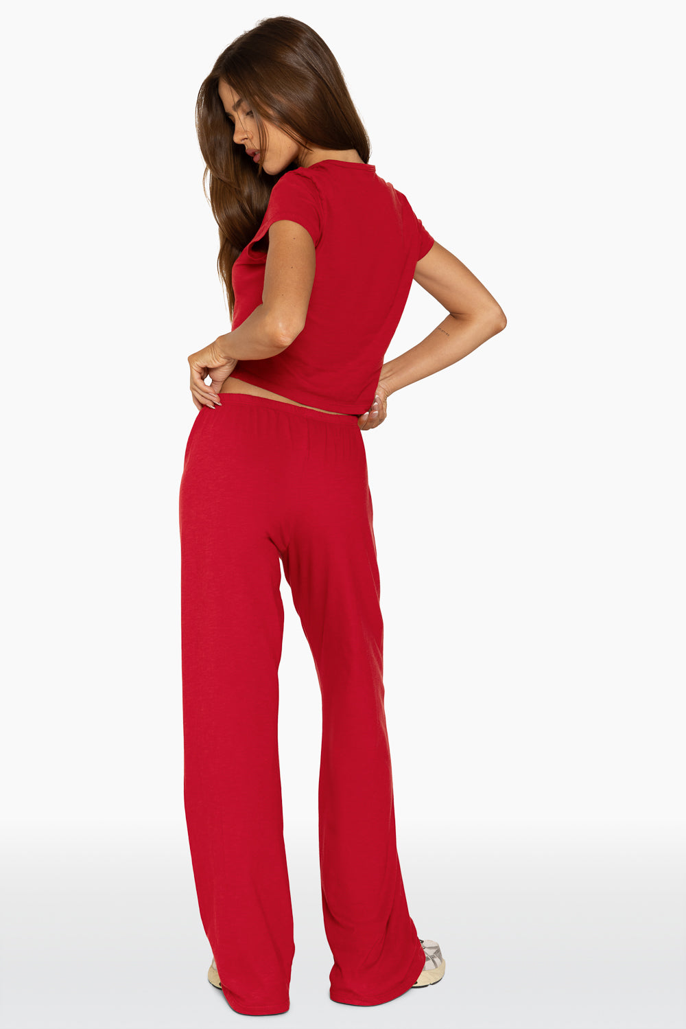 SET™ CLASSIC COTTON DAILY LINNY PANTS IN LUCKY RED