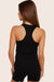 SET™ CLASSIC COTTON DAILY RACER TANK IN ONYX 