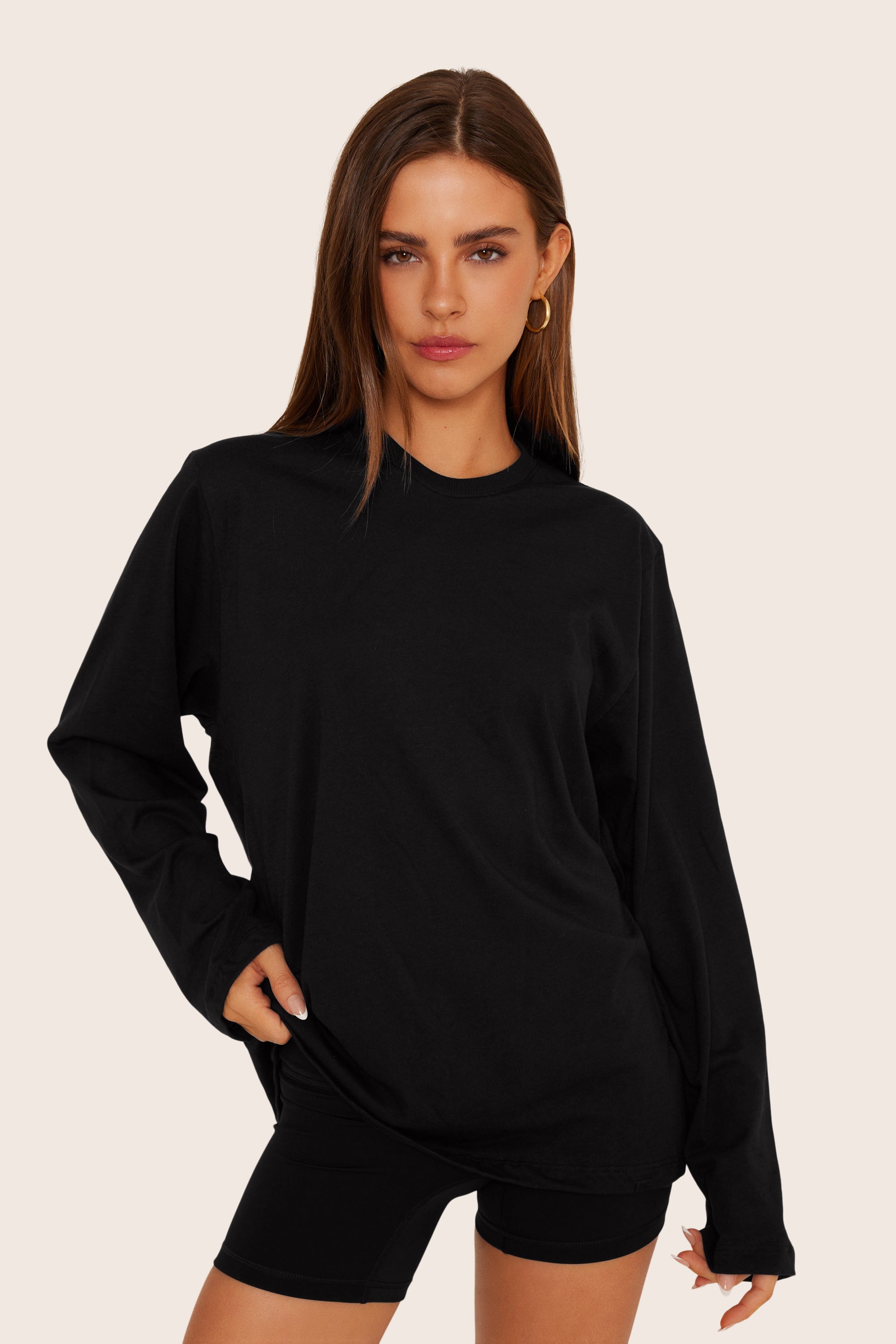 CLASSIC COTTON DAILY LONG SLEEVE ONYX SET ACTIVE Classic cotton daily long sleeve onyx set active