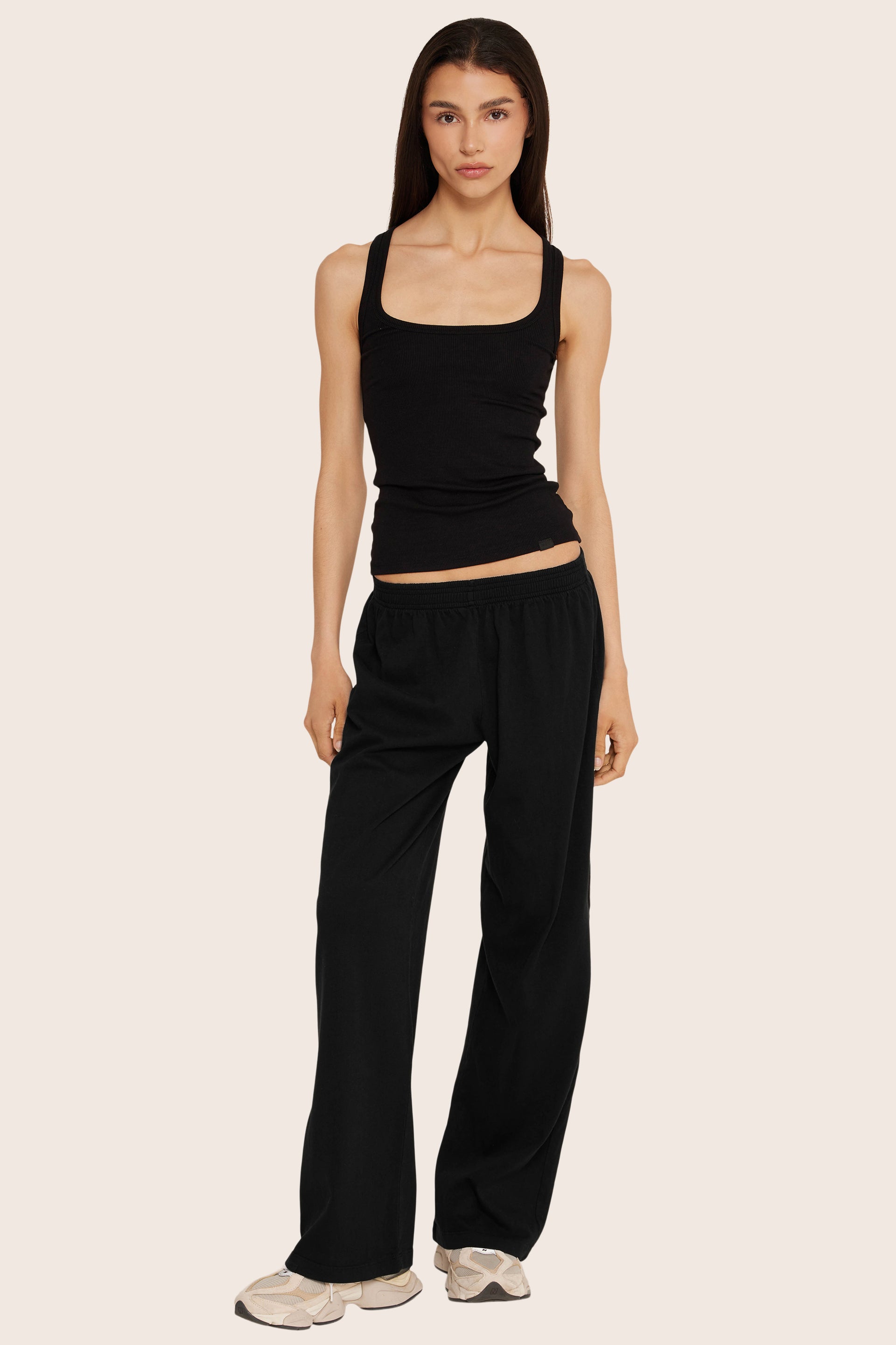 SET™ HEAVY COTTON EASY PANTS IN ONYX