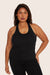 SET™ CLASSIC COTTON DAILY RACER TANK IN ONYX 