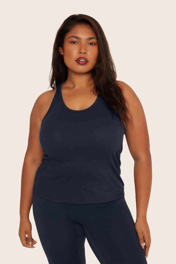 SET™ CLASSIC COTTON DAILY RACER TANK IN OXFORD 
