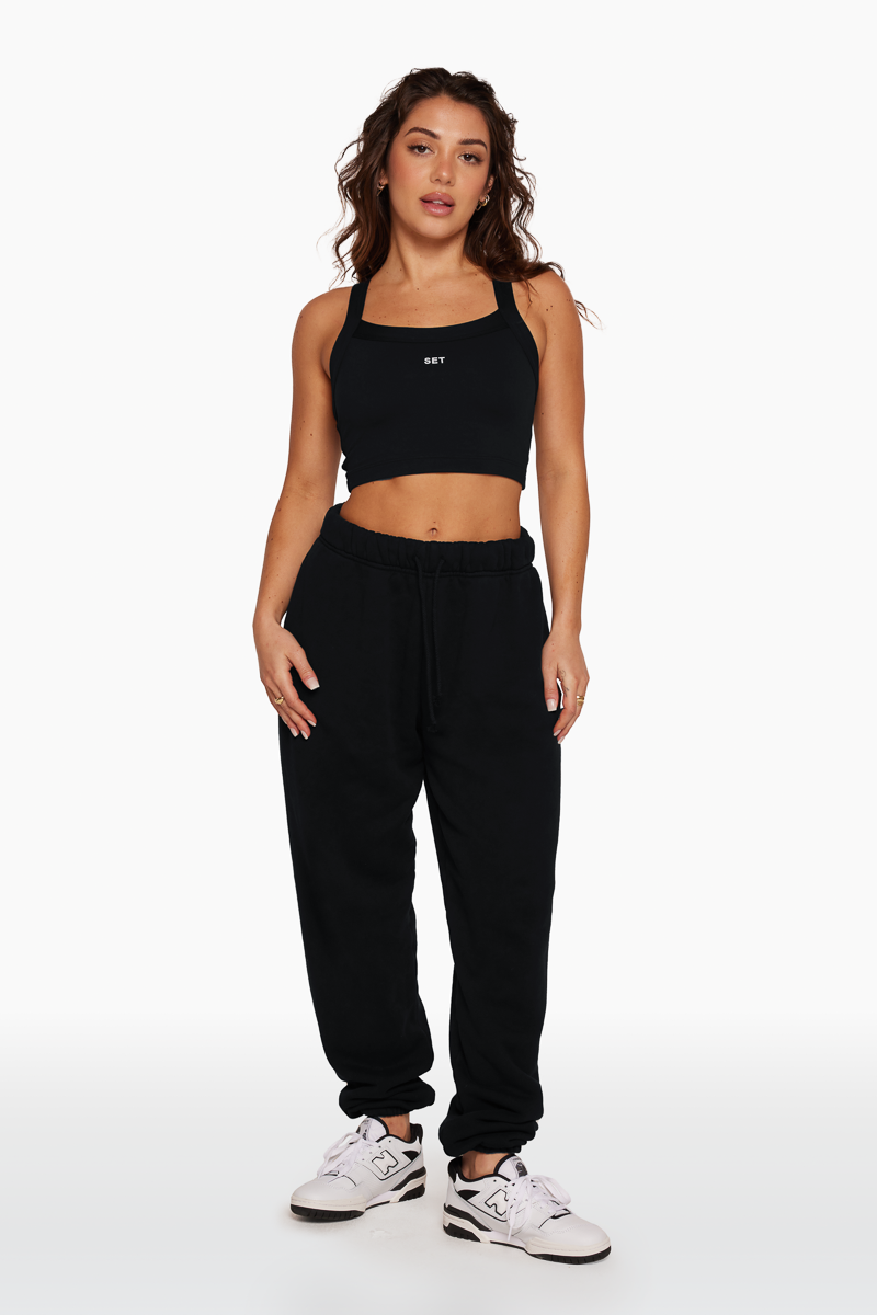 SET™ DRAWSTRING SWEATPANTS IN ONYX